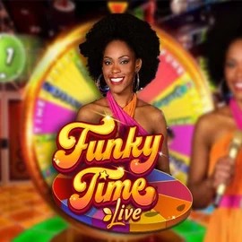 Funky Time online game logo by Evolution on slimking-casino.eu