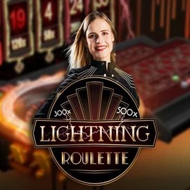 Lightning Roulette game by Evolution – logo hosted on Slimking Casino
