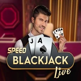 Speed Blackjack slot logo by Pragmatic Play at Slimking Casino